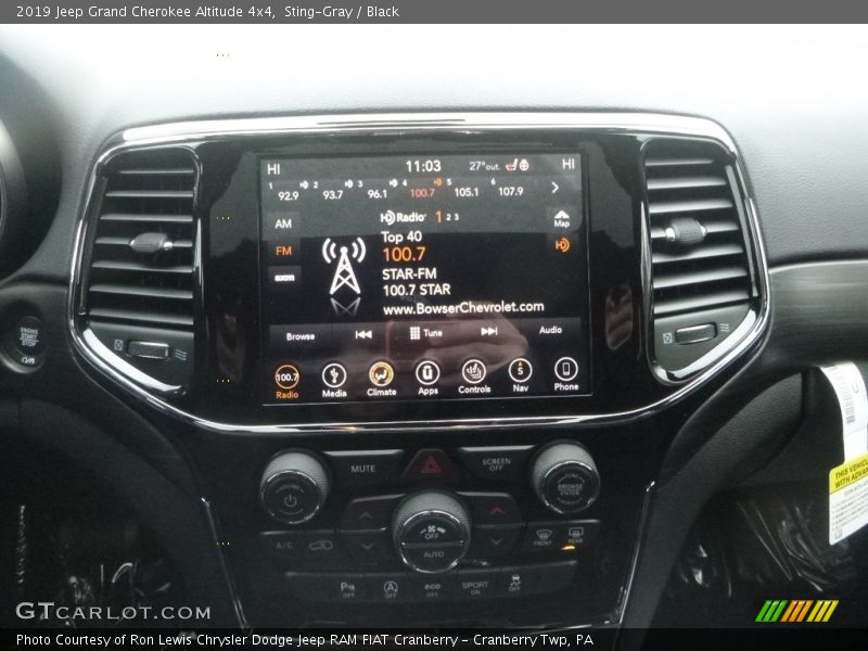 Sting-Gray / Black 2019 Jeep Grand Cherokee Altitude 4x4