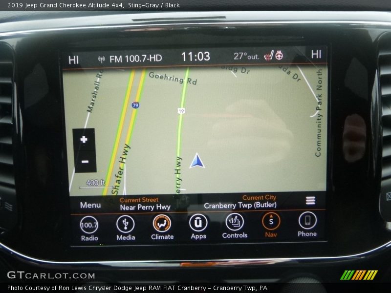Sting-Gray / Black 2019 Jeep Grand Cherokee Altitude 4x4