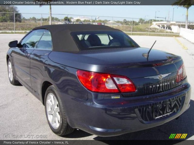 Modern Blue Pearl / Dark Slate Gray/Light Slate Gray 2008 Chrysler Sebring Touring Convertible