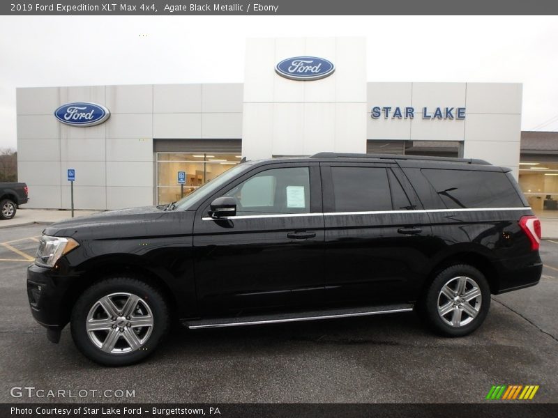 Agate Black Metallic / Ebony 2019 Ford Expedition XLT Max 4x4