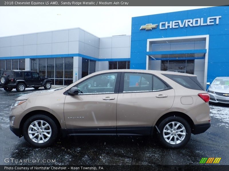 Sandy Ridge Metallic / Medium Ash Gray 2018 Chevrolet Equinox LS AWD
