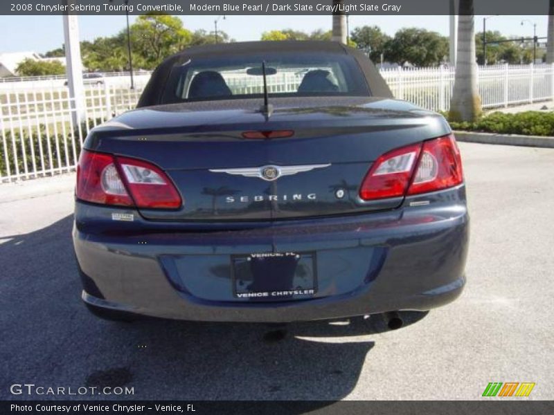 Modern Blue Pearl / Dark Slate Gray/Light Slate Gray 2008 Chrysler Sebring Touring Convertible
