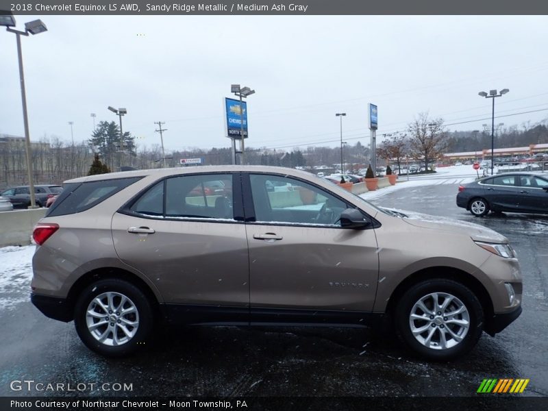 Sandy Ridge Metallic / Medium Ash Gray 2018 Chevrolet Equinox LS AWD