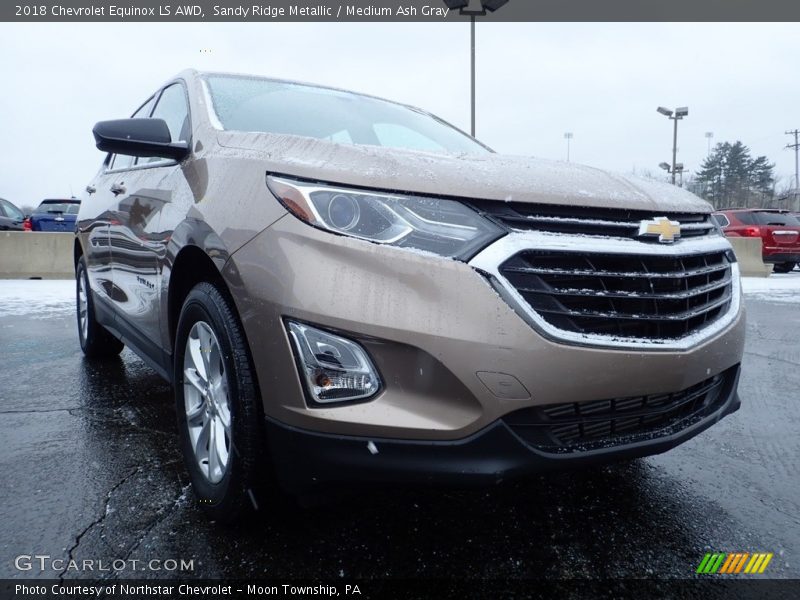 Sandy Ridge Metallic / Medium Ash Gray 2018 Chevrolet Equinox LS AWD