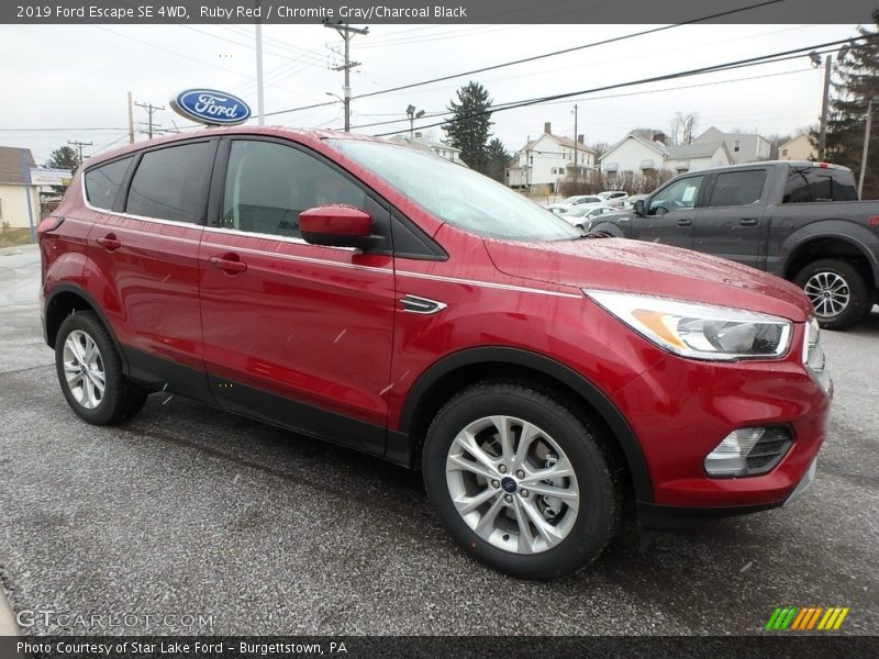 Ruby Red / Chromite Gray/Charcoal Black 2019 Ford Escape SE 4WD