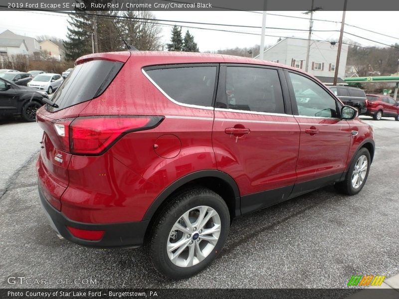 Ruby Red / Chromite Gray/Charcoal Black 2019 Ford Escape SE 4WD