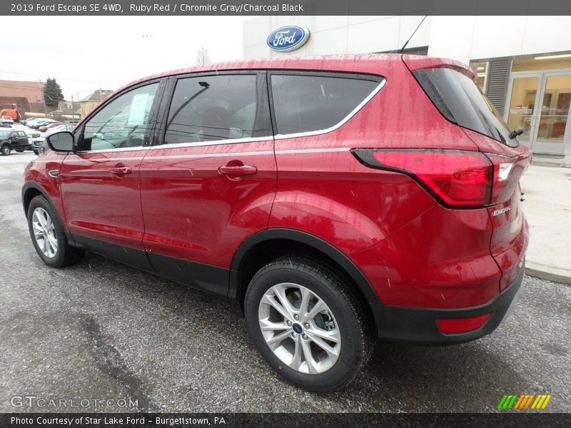 Ruby Red / Chromite Gray/Charcoal Black 2019 Ford Escape SE 4WD