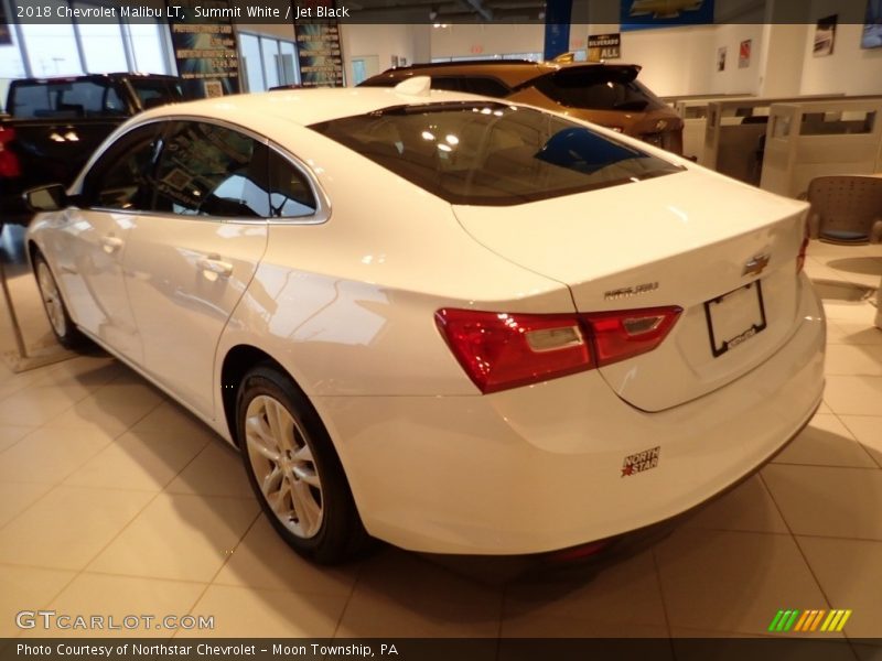 Summit White / Jet Black 2018 Chevrolet Malibu LT
