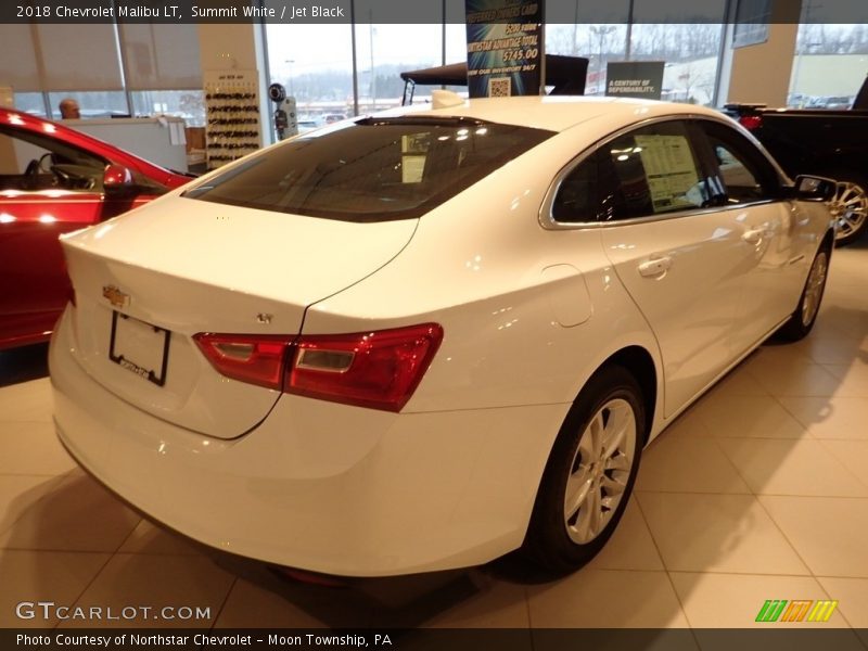 Summit White / Jet Black 2018 Chevrolet Malibu LT