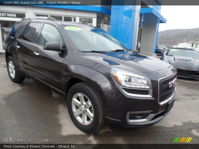 Iridium Metallic / Ebony 2016 GMC Acadia SLE AWD