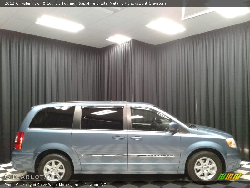 Sapphire Crystal Metallic / Black/Light Graystone 2012 Chrysler Town & Country Touring