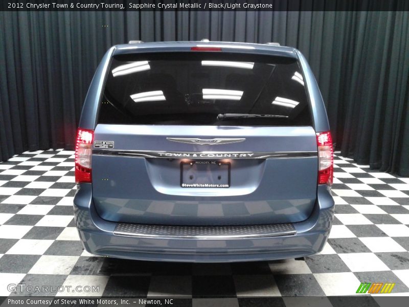 Sapphire Crystal Metallic / Black/Light Graystone 2012 Chrysler Town & Country Touring