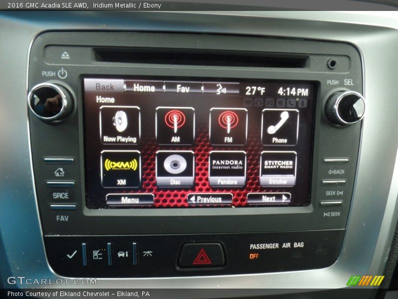 Iridium Metallic / Ebony 2016 GMC Acadia SLE AWD