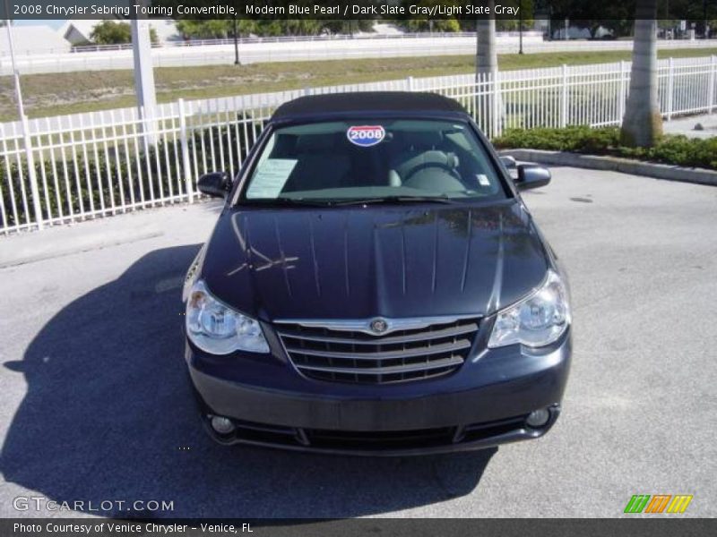 Modern Blue Pearl / Dark Slate Gray/Light Slate Gray 2008 Chrysler Sebring Touring Convertible