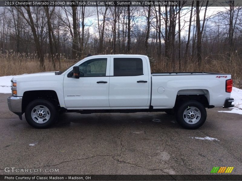 Summit White / Dark Ash/Jet Black 2019 Chevrolet Silverado 2500HD Work Truck Crew Cab 4WD