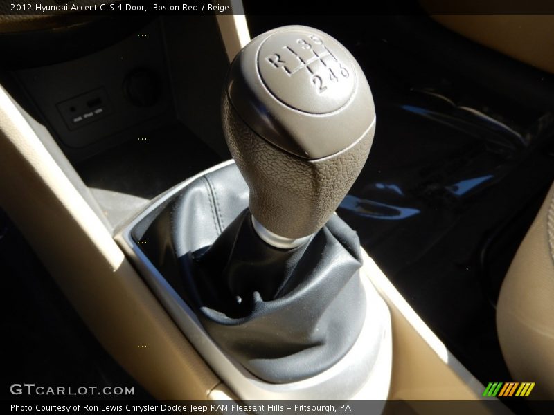 Boston Red / Beige 2012 Hyundai Accent GLS 4 Door