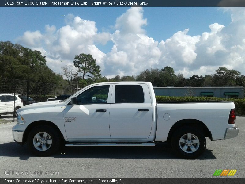 Bright White / Black/Diesel Gray 2019 Ram 1500 Classic Tradesman Crew Cab