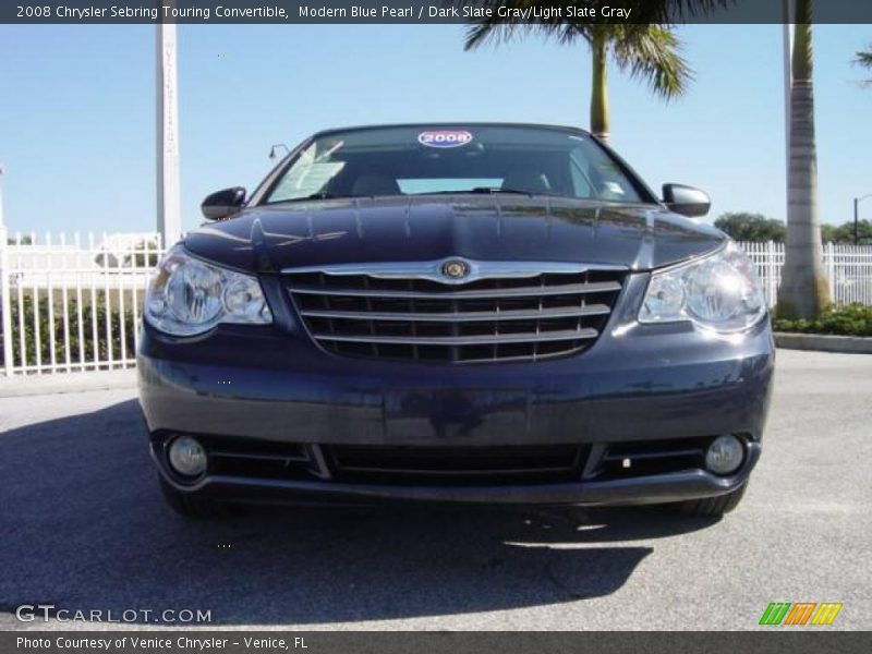 Modern Blue Pearl / Dark Slate Gray/Light Slate Gray 2008 Chrysler Sebring Touring Convertible