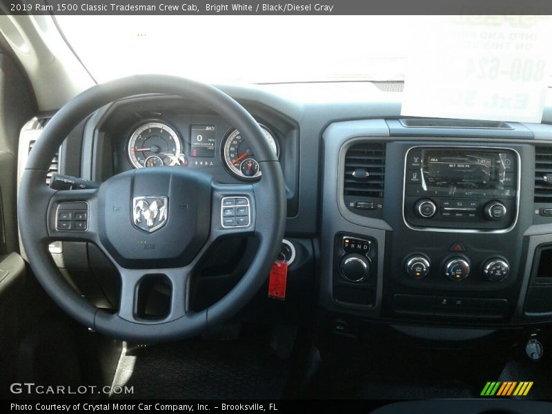 Bright White / Black/Diesel Gray 2019 Ram 1500 Classic Tradesman Crew Cab
