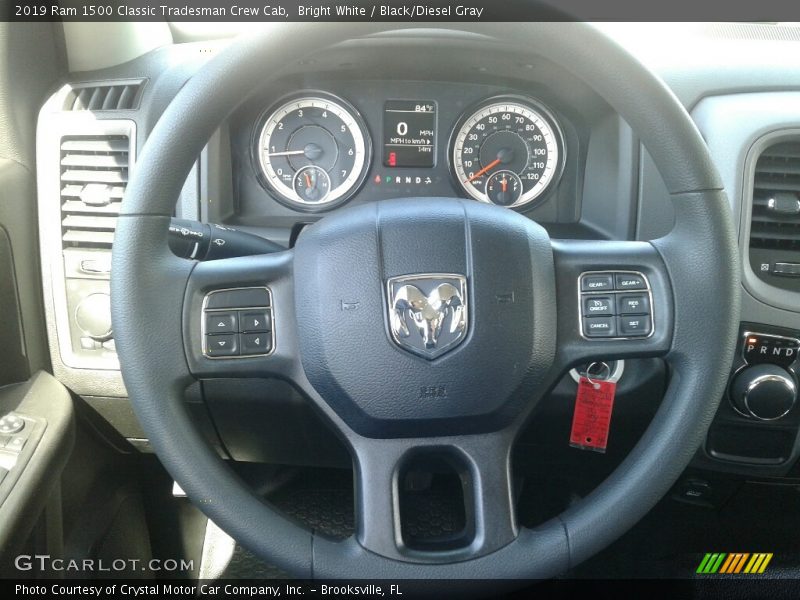 Bright White / Black/Diesel Gray 2019 Ram 1500 Classic Tradesman Crew Cab