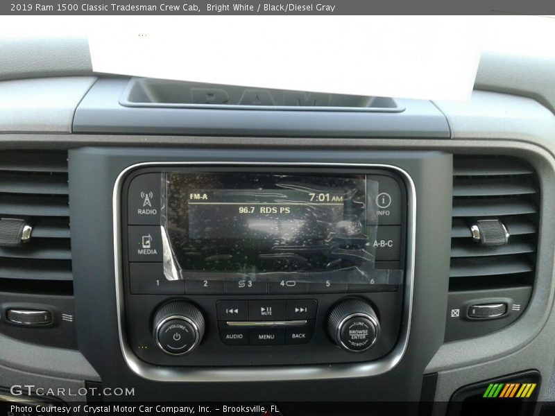 Bright White / Black/Diesel Gray 2019 Ram 1500 Classic Tradesman Crew Cab