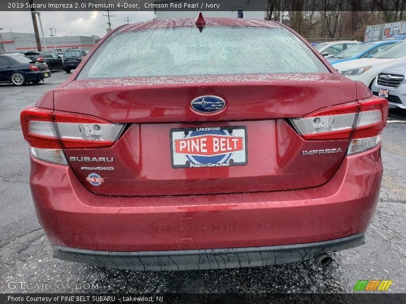 Crimson Red Pearl / Ivory 2019 Subaru Impreza 2.0i Premium 4-Door