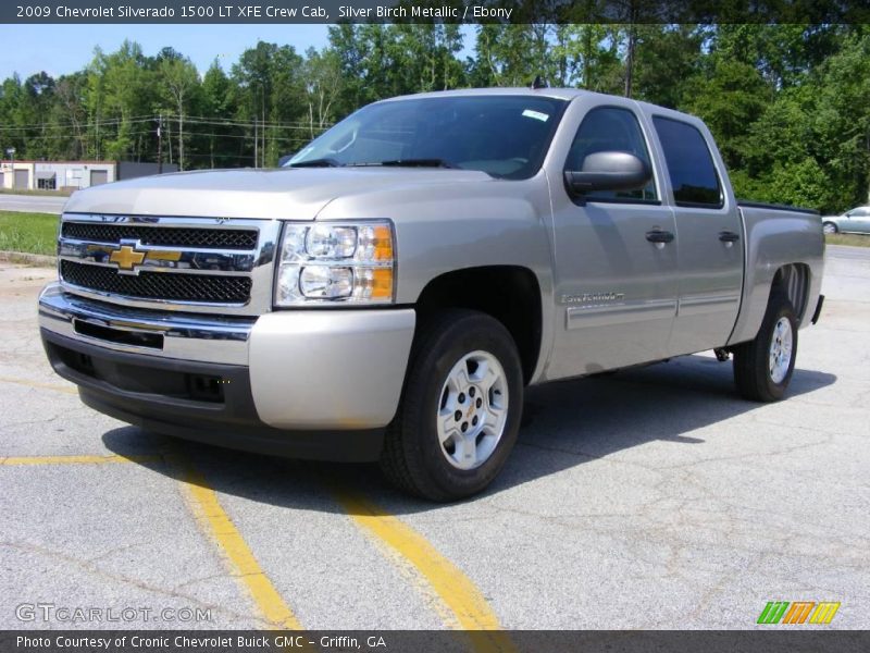 Silver Birch Metallic / Ebony 2009 Chevrolet Silverado 1500 LT XFE Crew Cab