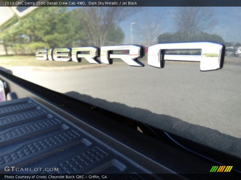 Dark Sky Metallic / Jet Black 2019 GMC Sierra 1500 Denali Crew Cab 4WD