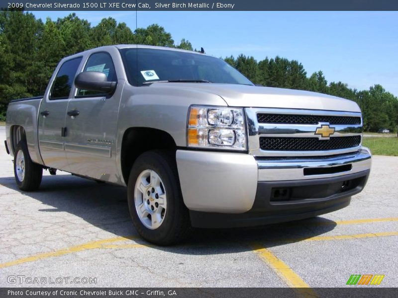 Silver Birch Metallic / Ebony 2009 Chevrolet Silverado 1500 LT XFE Crew Cab