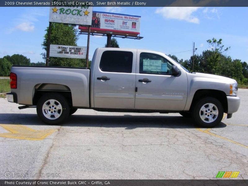 Silver Birch Metallic / Ebony 2009 Chevrolet Silverado 1500 LT XFE Crew Cab