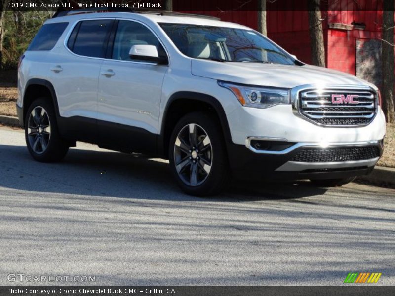 White Frost Tricoat / Jet Black 2019 GMC Acadia SLT