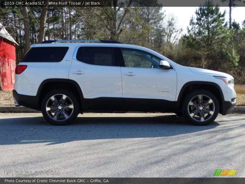White Frost Tricoat / Jet Black 2019 GMC Acadia SLT