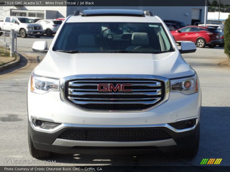 White Frost Tricoat / Jet Black 2019 GMC Acadia SLT