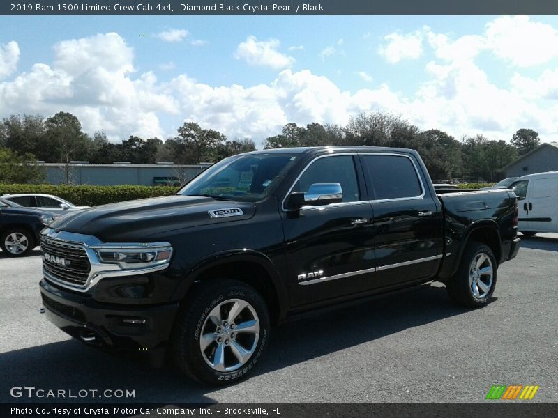 Diamond Black Crystal Pearl / Black 2019 Ram 1500 Limited Crew Cab 4x4