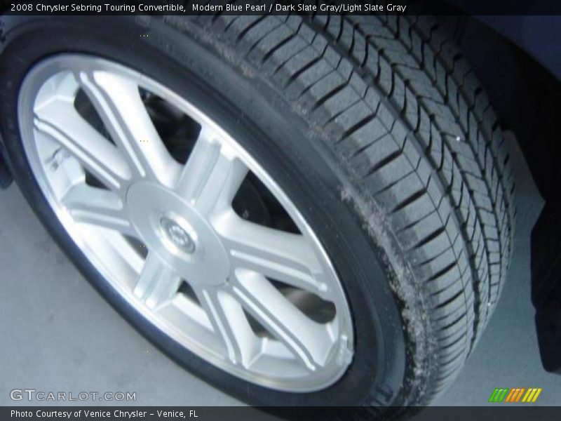 Modern Blue Pearl / Dark Slate Gray/Light Slate Gray 2008 Chrysler Sebring Touring Convertible