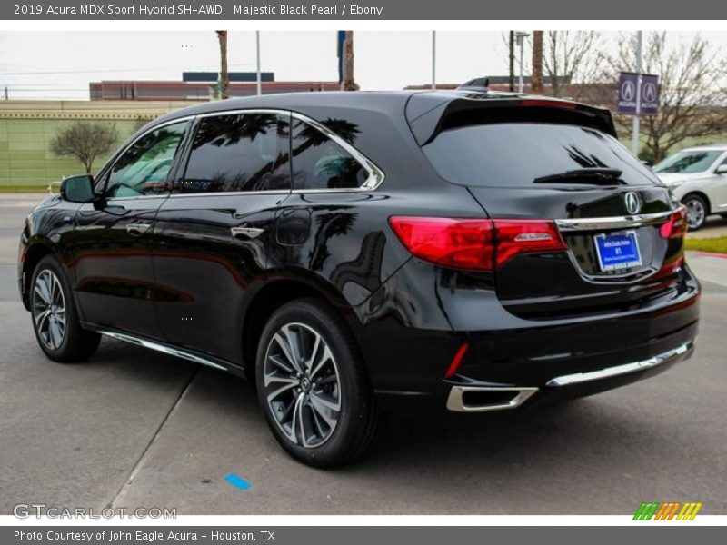 Majestic Black Pearl / Ebony 2019 Acura MDX Sport Hybrid SH-AWD