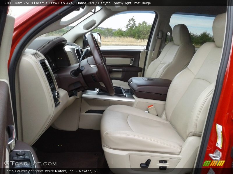 Flame Red / Canyon Brown/Light Frost Beige 2015 Ram 2500 Laramie Crew Cab 4x4