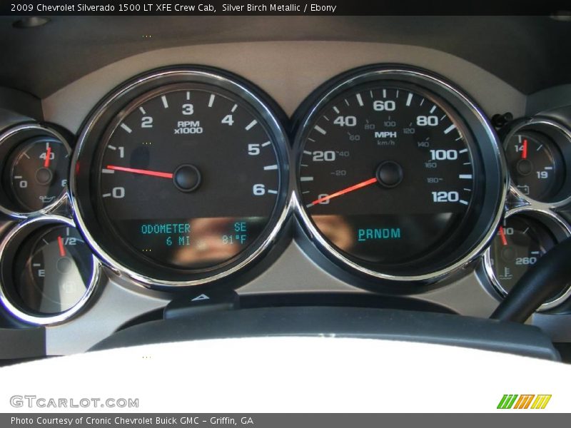 Silver Birch Metallic / Ebony 2009 Chevrolet Silverado 1500 LT XFE Crew Cab