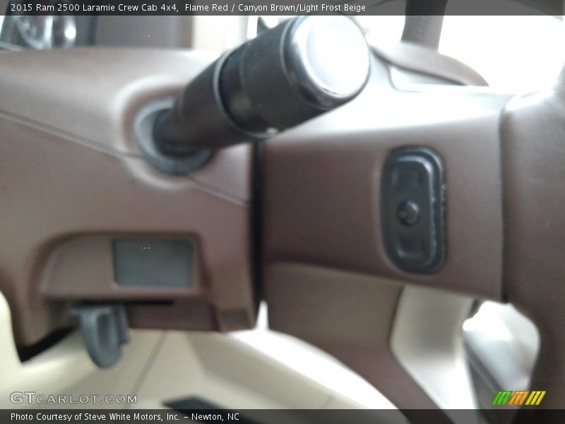 Flame Red / Canyon Brown/Light Frost Beige 2015 Ram 2500 Laramie Crew Cab 4x4