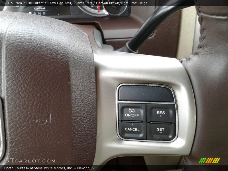 Flame Red / Canyon Brown/Light Frost Beige 2015 Ram 2500 Laramie Crew Cab 4x4