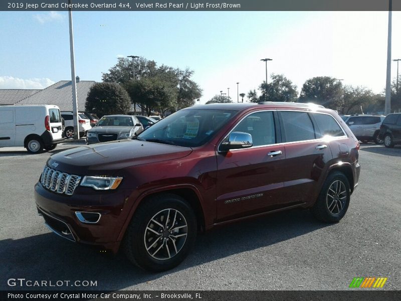 Velvet Red Pearl / Light Frost/Brown 2019 Jeep Grand Cherokee Overland 4x4