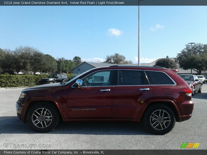 Velvet Red Pearl / Light Frost/Brown 2019 Jeep Grand Cherokee Overland 4x4