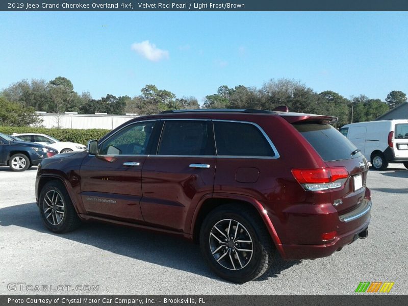 Velvet Red Pearl / Light Frost/Brown 2019 Jeep Grand Cherokee Overland 4x4