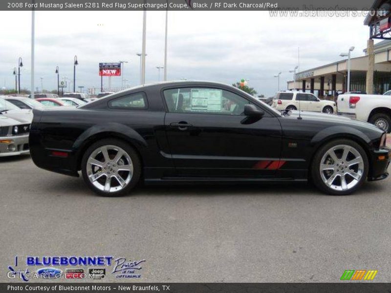 Black / RF Dark Charcoal/Red 2008 Ford Mustang Saleen S281 Red Flag Supercharged Coupe