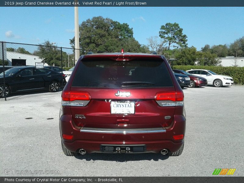 Velvet Red Pearl / Light Frost/Brown 2019 Jeep Grand Cherokee Overland 4x4