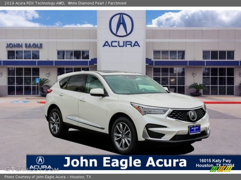 White Diamond Pearl / Parchment 2019 Acura RDX Technology AWD