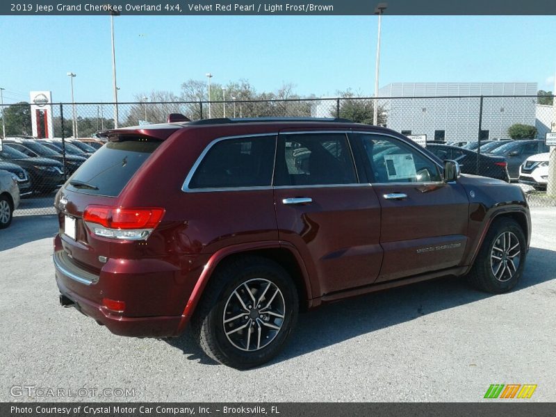 Velvet Red Pearl / Light Frost/Brown 2019 Jeep Grand Cherokee Overland 4x4