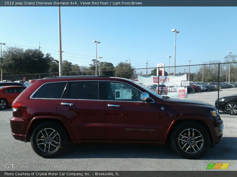 Velvet Red Pearl / Light Frost/Brown 2019 Jeep Grand Cherokee Overland 4x4