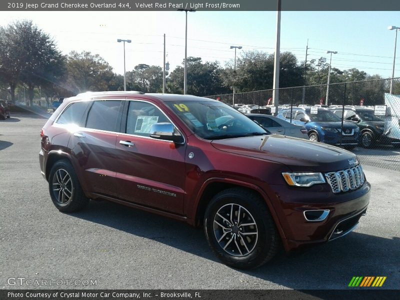 Velvet Red Pearl / Light Frost/Brown 2019 Jeep Grand Cherokee Overland 4x4