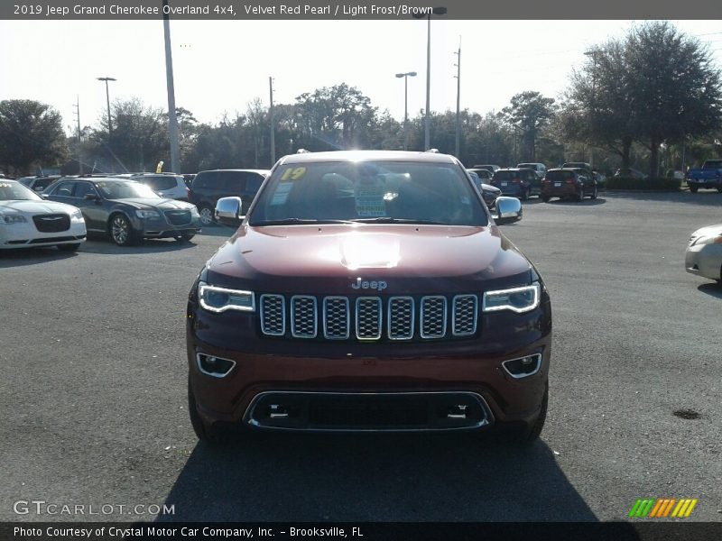 Velvet Red Pearl / Light Frost/Brown 2019 Jeep Grand Cherokee Overland 4x4